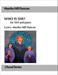 Who is She? SSA choral sheet music cover